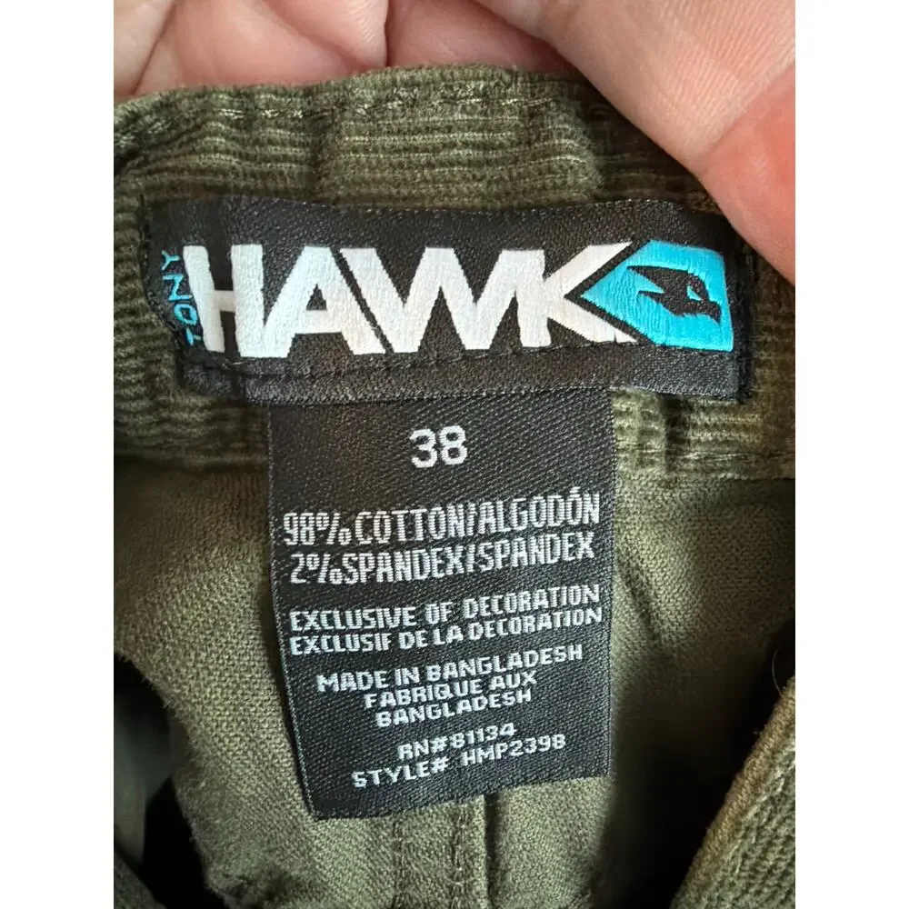 NWT Tony Hawk men’s size 38 dark green corduroy pants